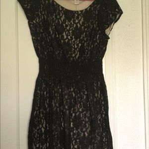 Black lace dress